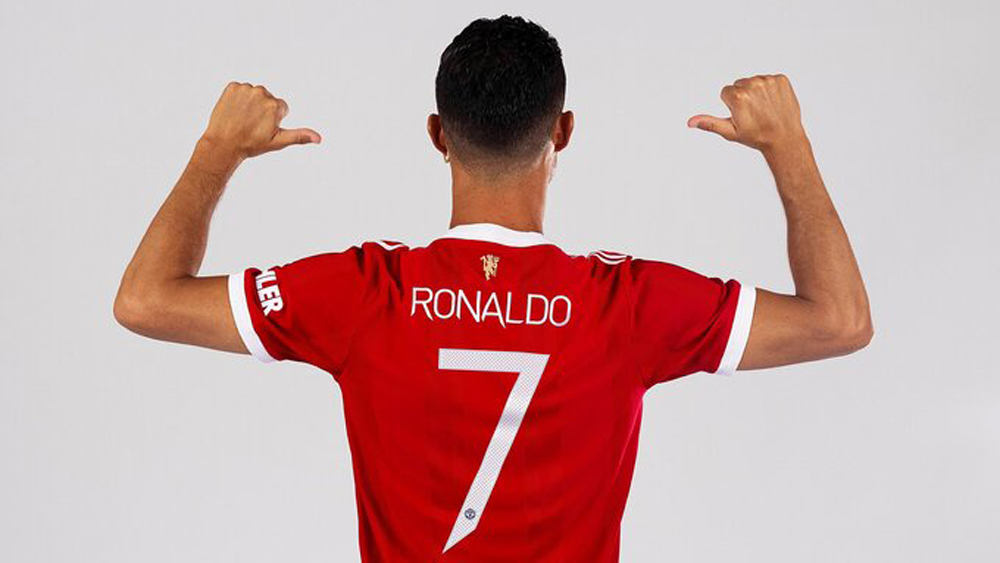 Manchester United công bố số áo của Cristiano Ronaldo