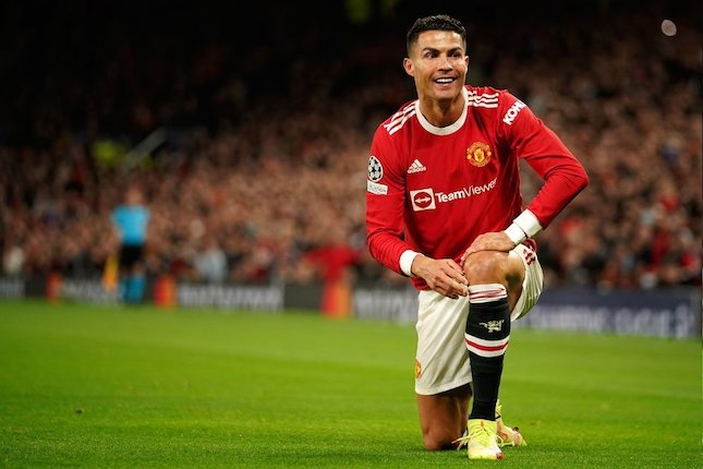 Niềm vui của Cristiano Ronaldo sau khi Manchester United kết thúc năm 2021 với một chiến thắng