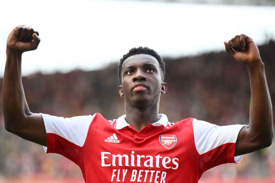 Gabriel Jesus chấn thương, Eddie Nketiah sẵn sàng trở thành cỗ máy ghi bàn của Arsenal